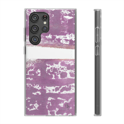 iPhone and Samsung Galaxy Flexi Phone Case Purple Horizon - Alja Design