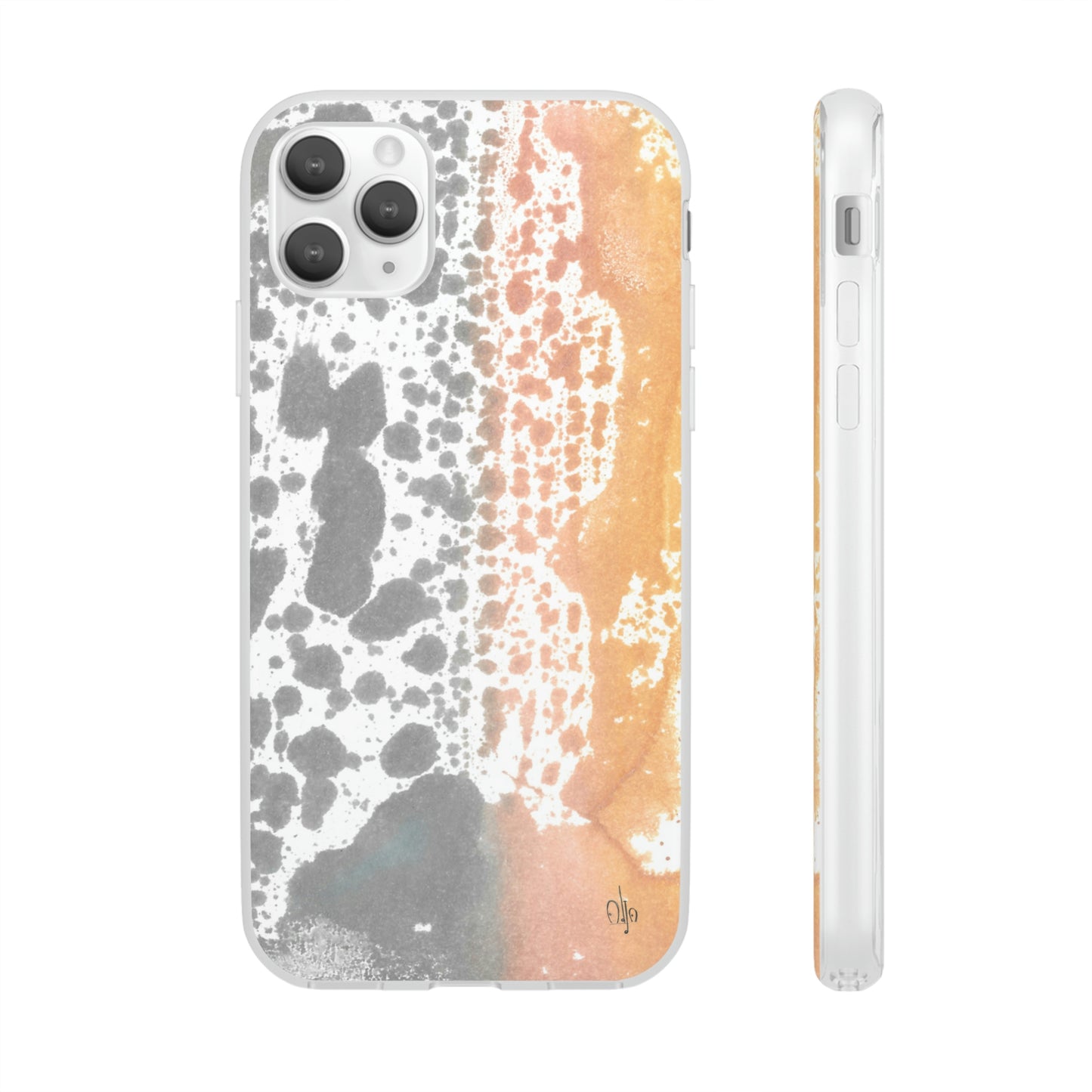 iPhone and Samsung Galaxy Flexi Phone Case Lava Waterfall - Alja Design