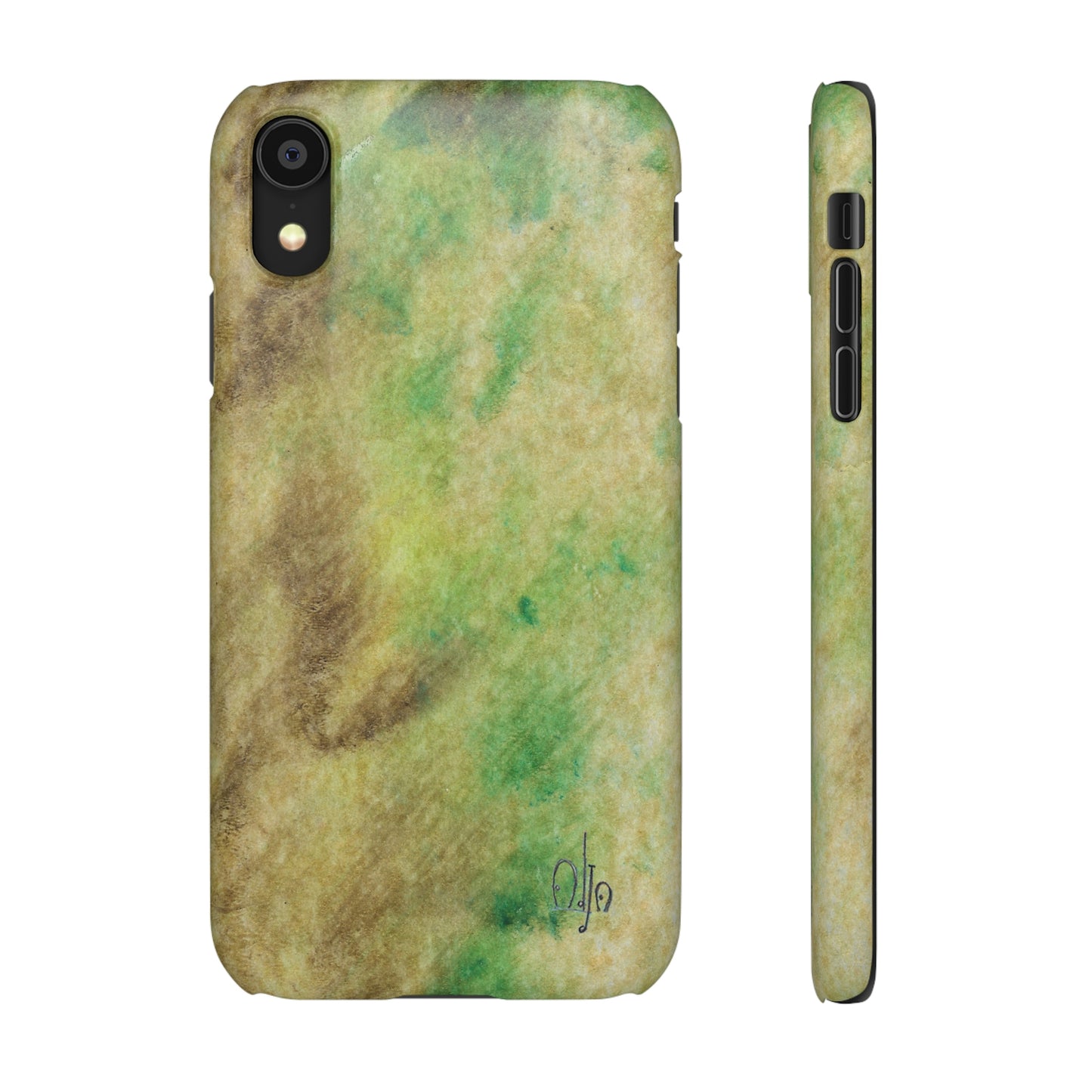 iPhone Samsung Galaxy Pixel5G Snap Case Phone Case Green Marble