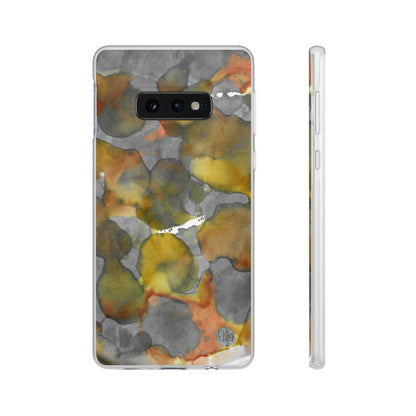 iPhone and Samsung Galaxy Flexi Phone Case Yellow Volcano - Alja Design