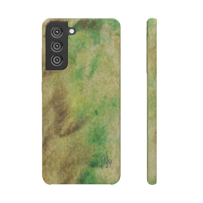 iPhone Samsung Galaxy Pixel5G Snap Case Phone Case Green Marble