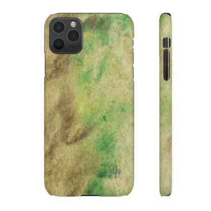 iPhone Samsung Galaxy Pixel5G Snap Case Phone Case Green Marble