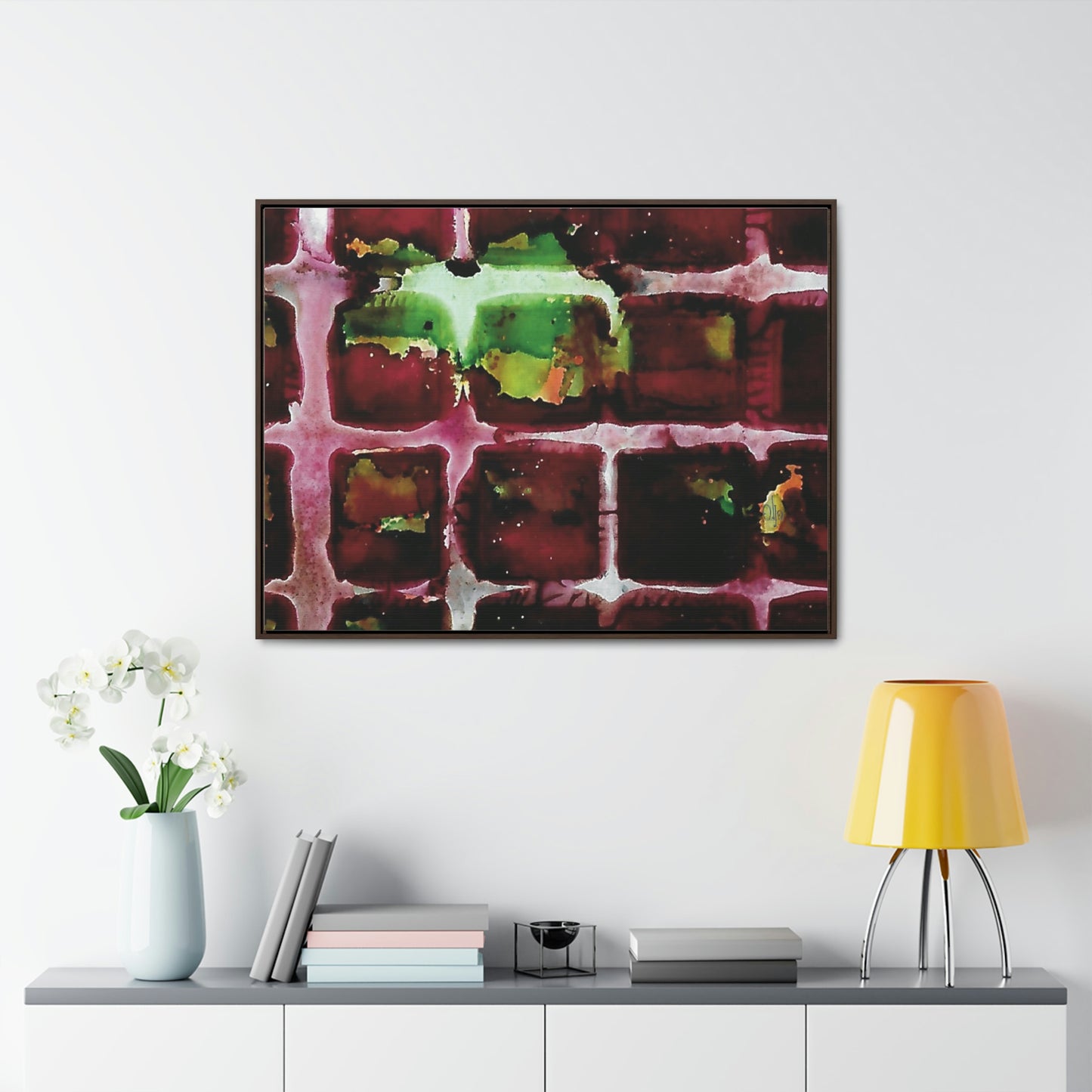 Off the Grid 7 Framed Canvas Print - Alja Design