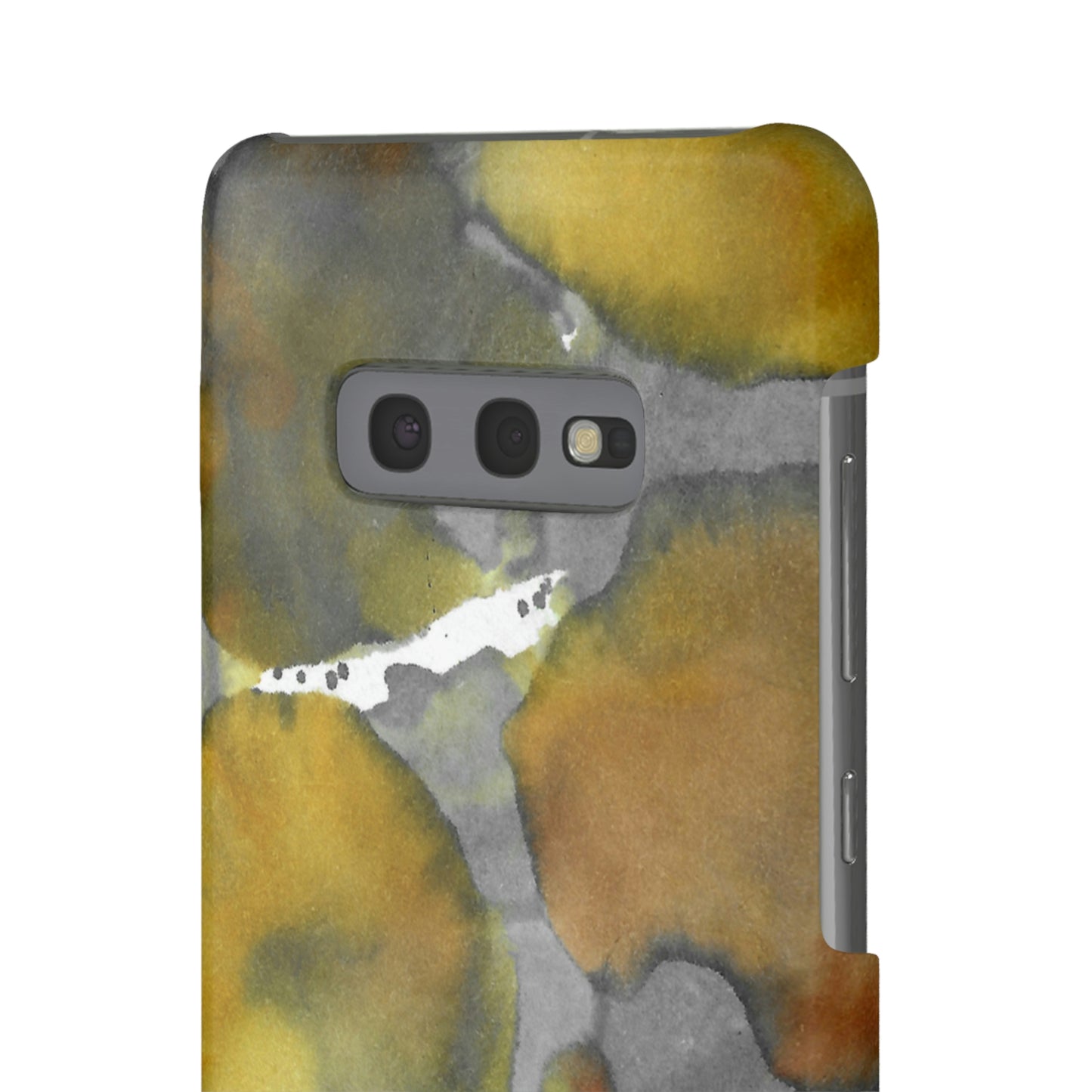 iPhone Samsung Galaxy Pixel5G Snap Case Phone Case Yellow Volcano