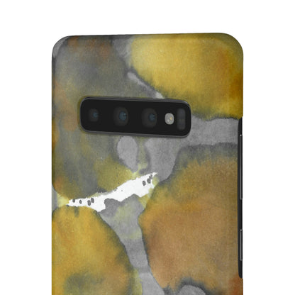 iPhone Samsung Galaxy Pixel5G Snap Case Phone Case Yellow Volcano