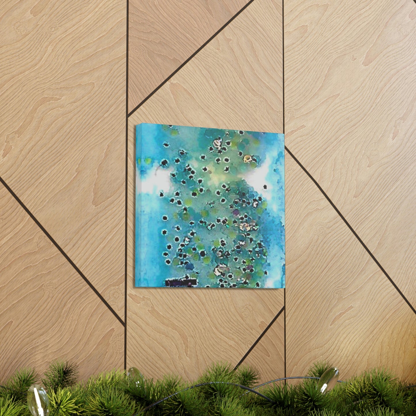 Fractal Blue 6 Canvas Print - Alja Design