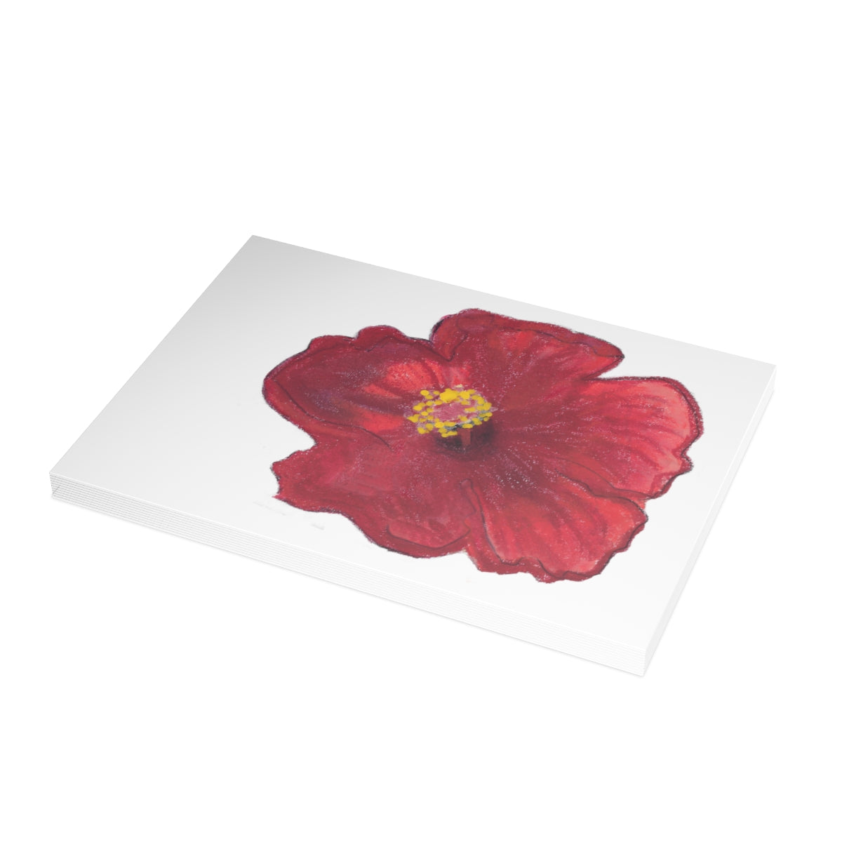 Hibiscus Folded Greeting Card