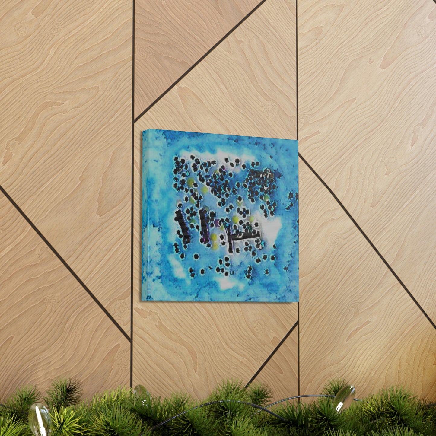 Fractal Blue 3 Canvas Print - Alja Design