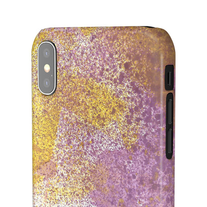 iPhone Samsung Galaxy Pixel5G Snap Case Phone Case Purple Blocks