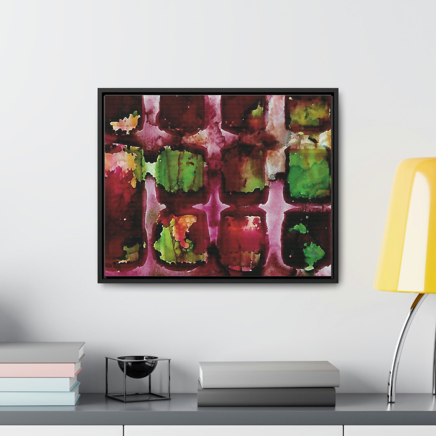 Off the Grid 8 Framed Canvas Print - Alja Design