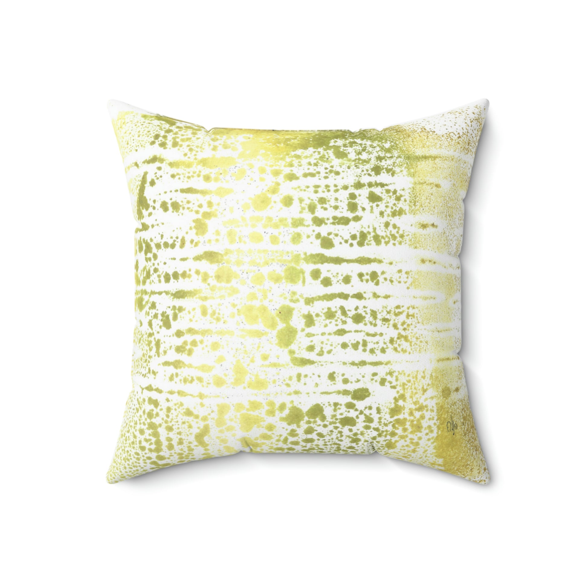 Green Burst Square Pillow - Alja Design