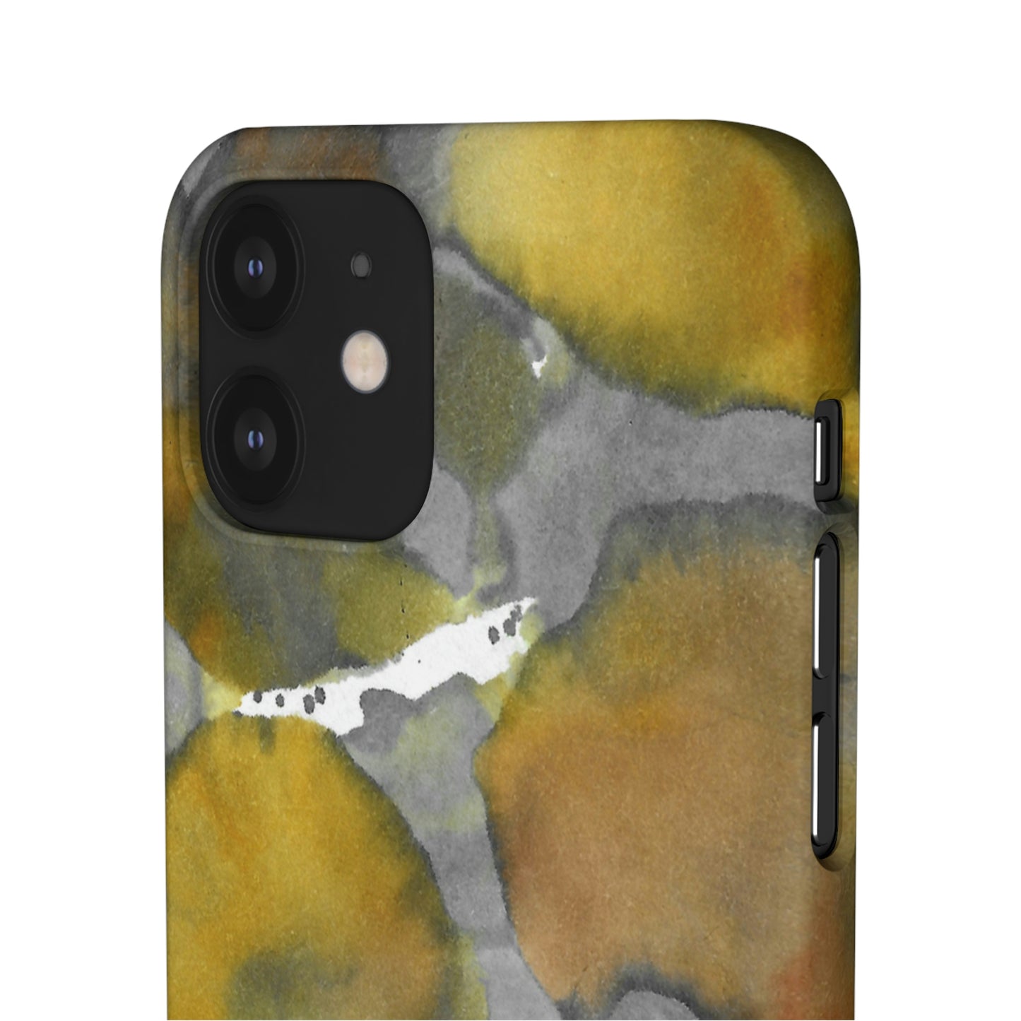 iPhone Samsung Galaxy Pixel5G Snap Case Phone Case Yellow Volcano