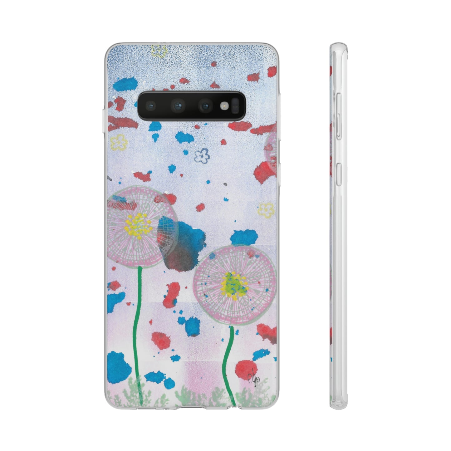 iPhone and Samsung Galaxy Flexi Phone Case Dandelion Party - Alja Design