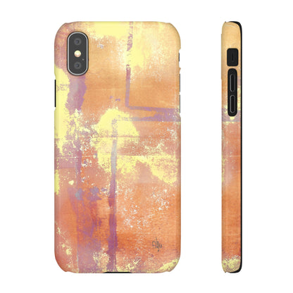 iPhone Samsung Galaxy Pixel5G Snap Case Phone Case Passionate Orange