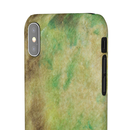 iPhone Samsung Galaxy Pixel5G Snap Case Phone Case Green Marble