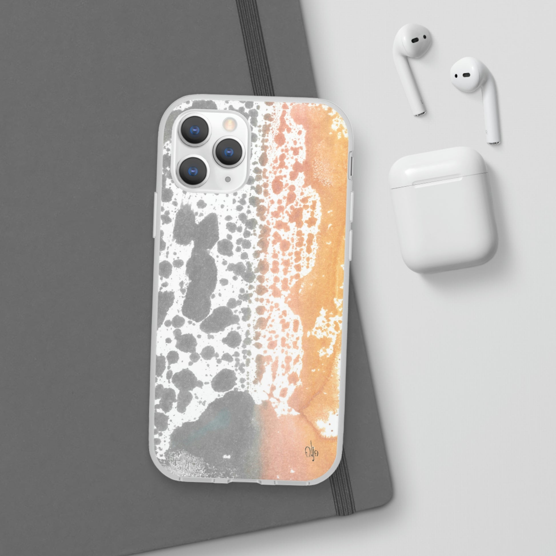 iPhone and Samsung Galaxy Flexi Phone Case Lava Waterfall - Alja Design