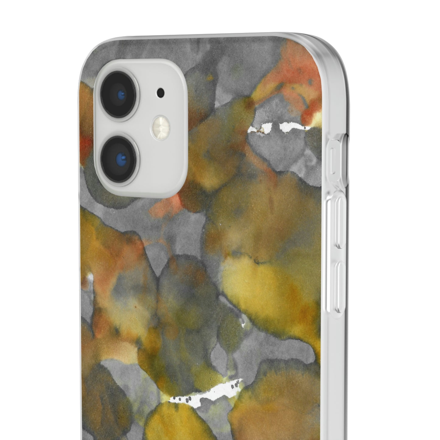 iPhone and Samsung Galaxy Flexi Phone Case Yellow Volcano - Alja Design