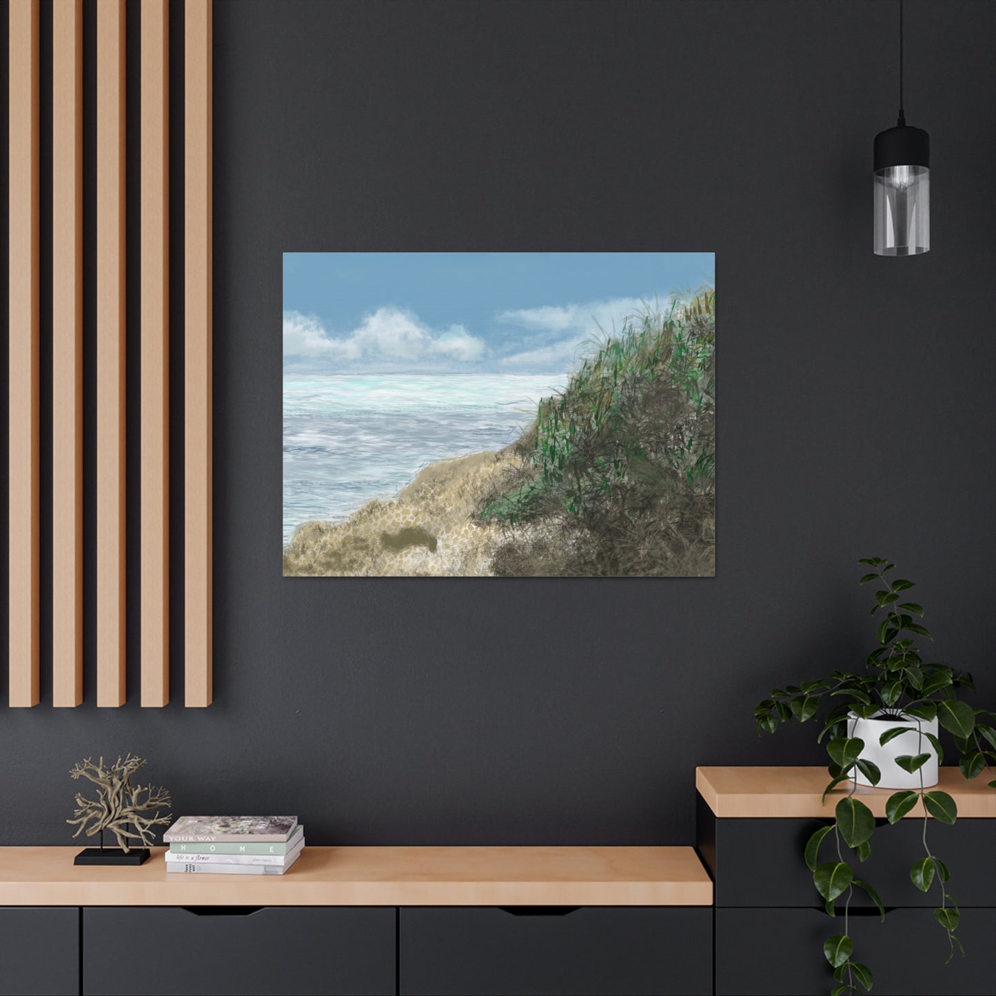 West Cliff Canvas Print - Alja Design