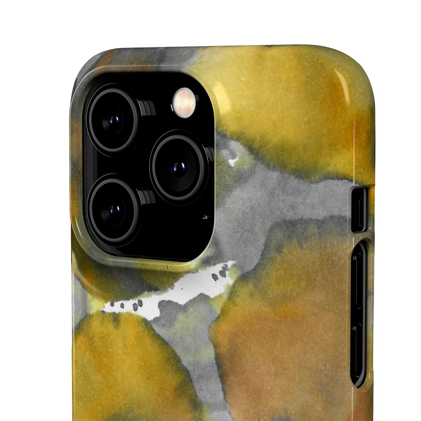 iPhone Samsung Galaxy Pixel5G Snap Case Phone Case Yellow Volcano