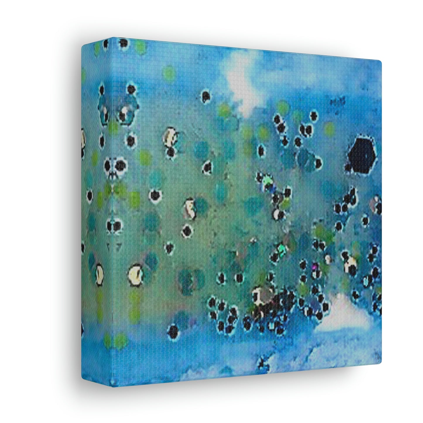 Fractal Blue 5 Canvas Print - Alja Design