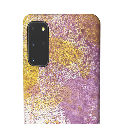 iPhone Samsung Galaxy Pixel5G Snap Case Phone Case Purple Blocks