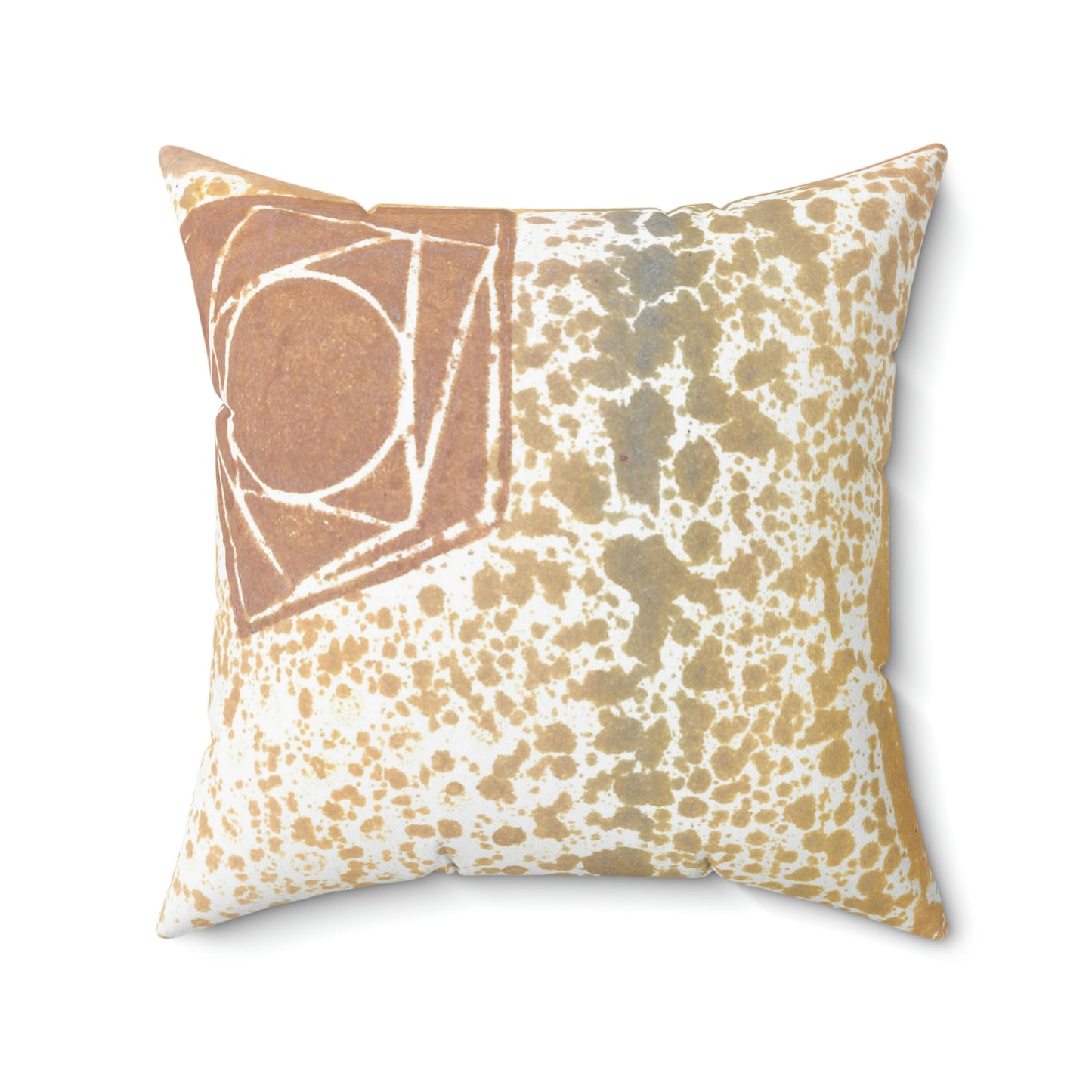 Orange Star Square Pillow - Alja Design