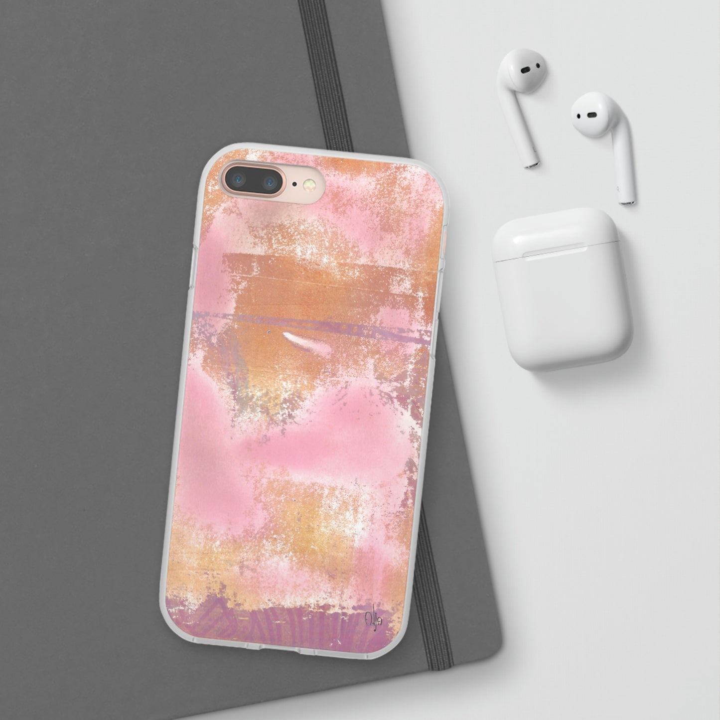 iPhone and Samsung Galaxy Flexi Phone Case Passionate Pink - Alja Design