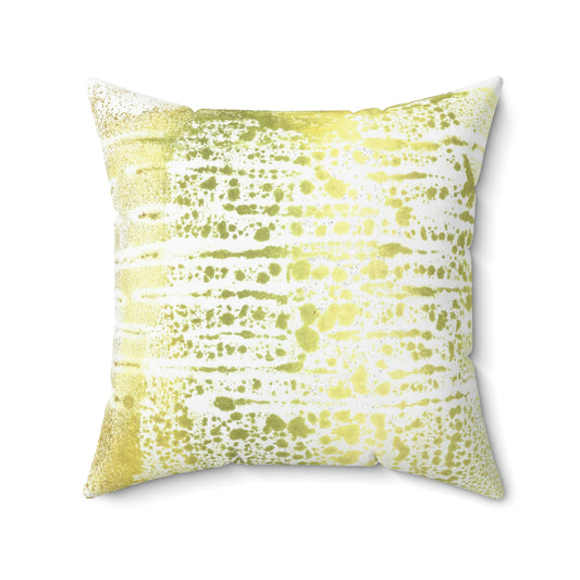 Green Burst Square Pillow - Alja Design