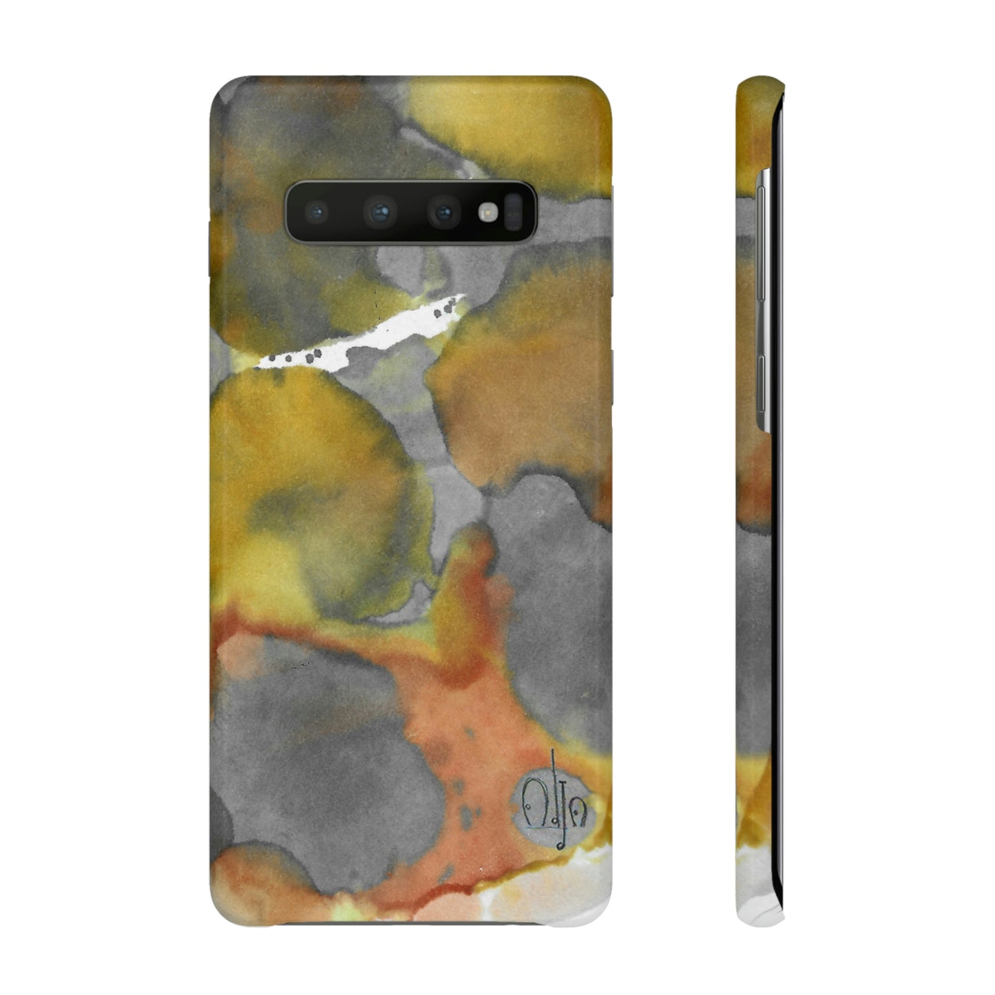 iPhone Samsung Galaxy Pixel5G Snap Case Phone Case Yellow Volcano