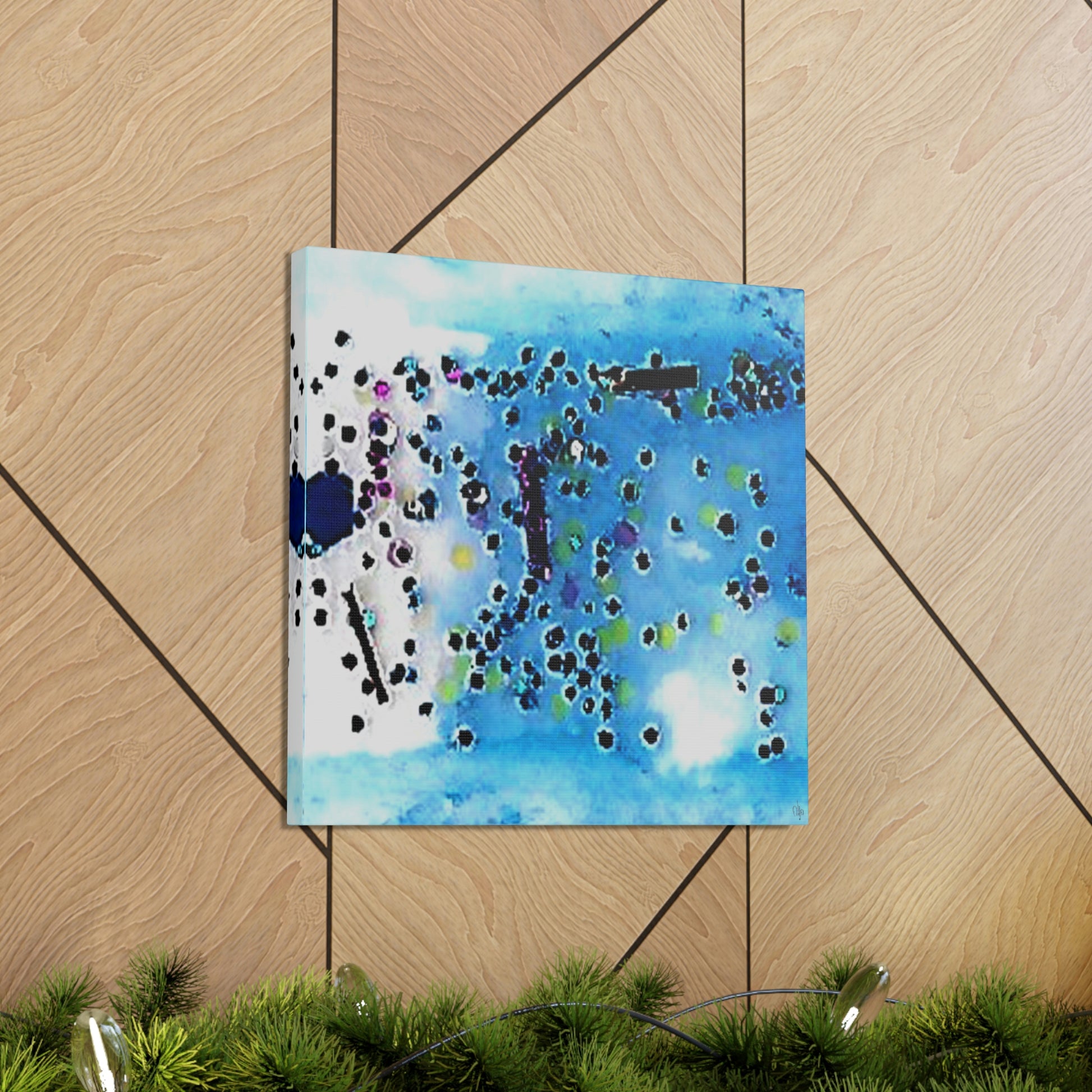 Fractal Blue 4 Canvas Print - Alja Design