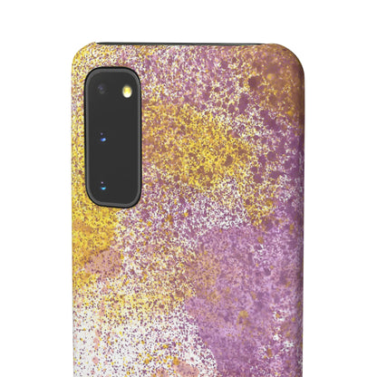 iPhone Samsung Galaxy Pixel5G Snap Case Phone Case Purple Blocks