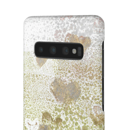 iPhone Samsung Galaxy Pixel5G Snap Case Phone Case Green Hearts