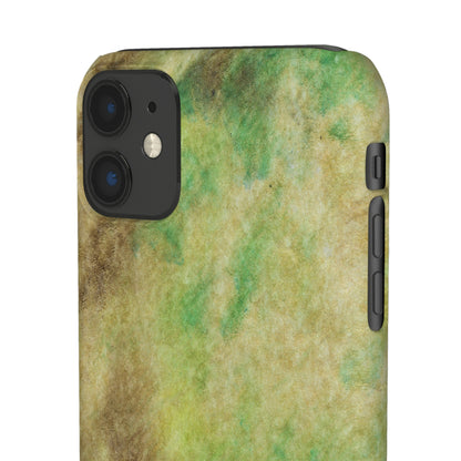 iPhone Samsung Galaxy Pixel5G Snap Case Phone Case Green Marble