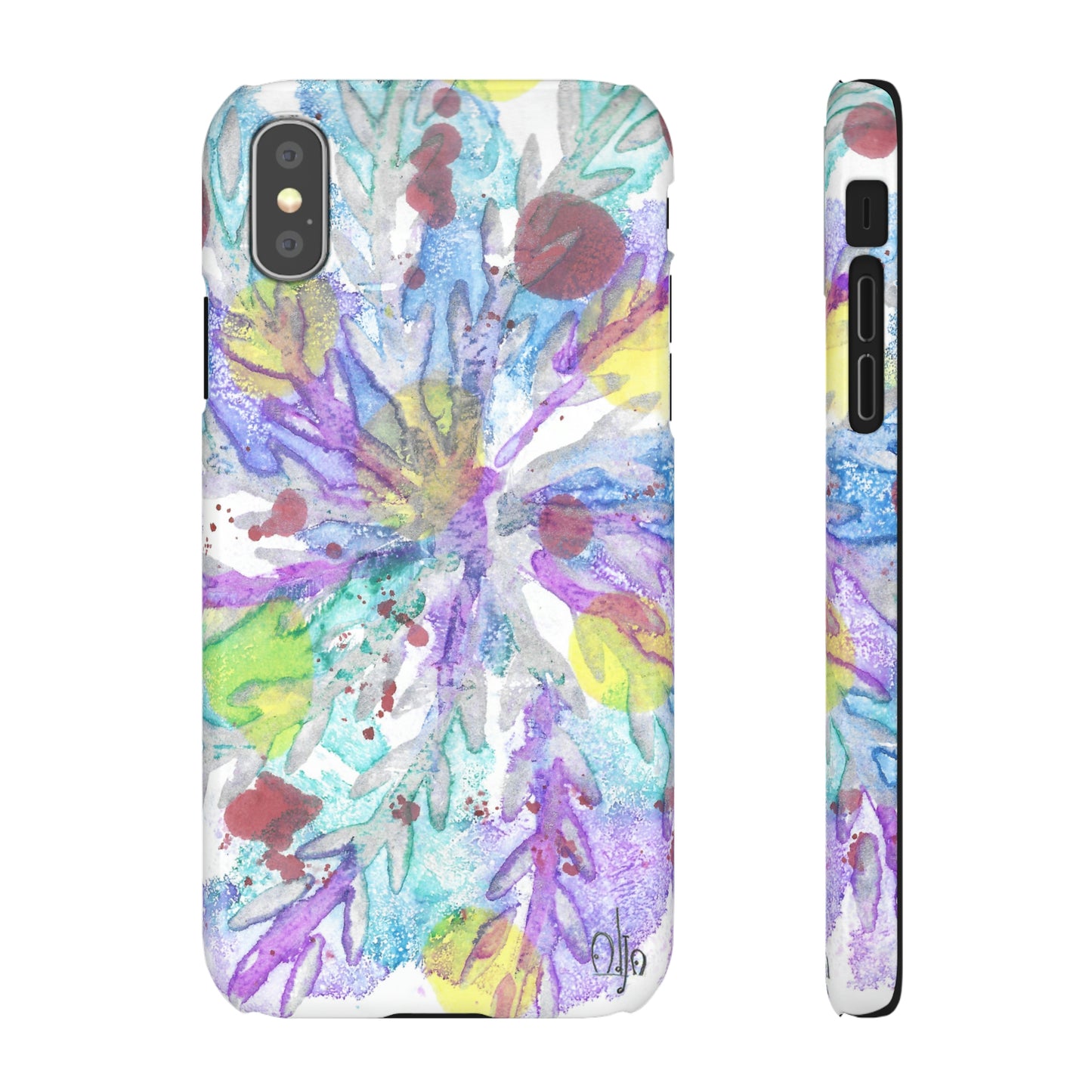 iPhone Samsung Galaxy Pixel5G Snap Case Phone Case Winter Colors