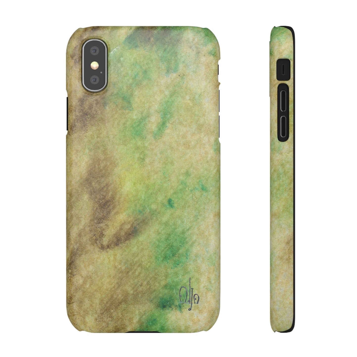 iPhone Samsung Galaxy Pixel5G Snap Case Phone Case Green Marble