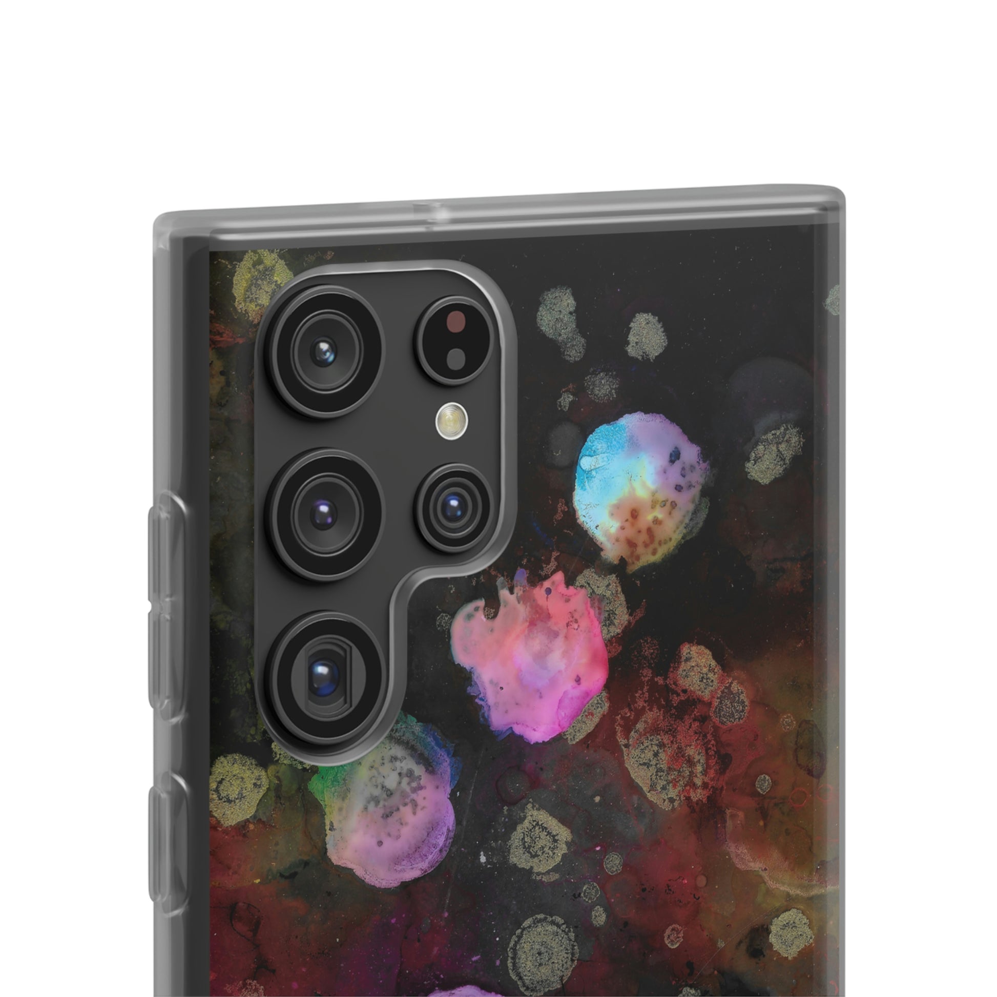 iPhone and Samsung Galaxy  Flexi Phone Case Black Space - Alja Design