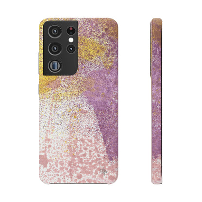 iPhone Samsung Galaxy Pixel5G Snap Case Phone Case Purple Blocks