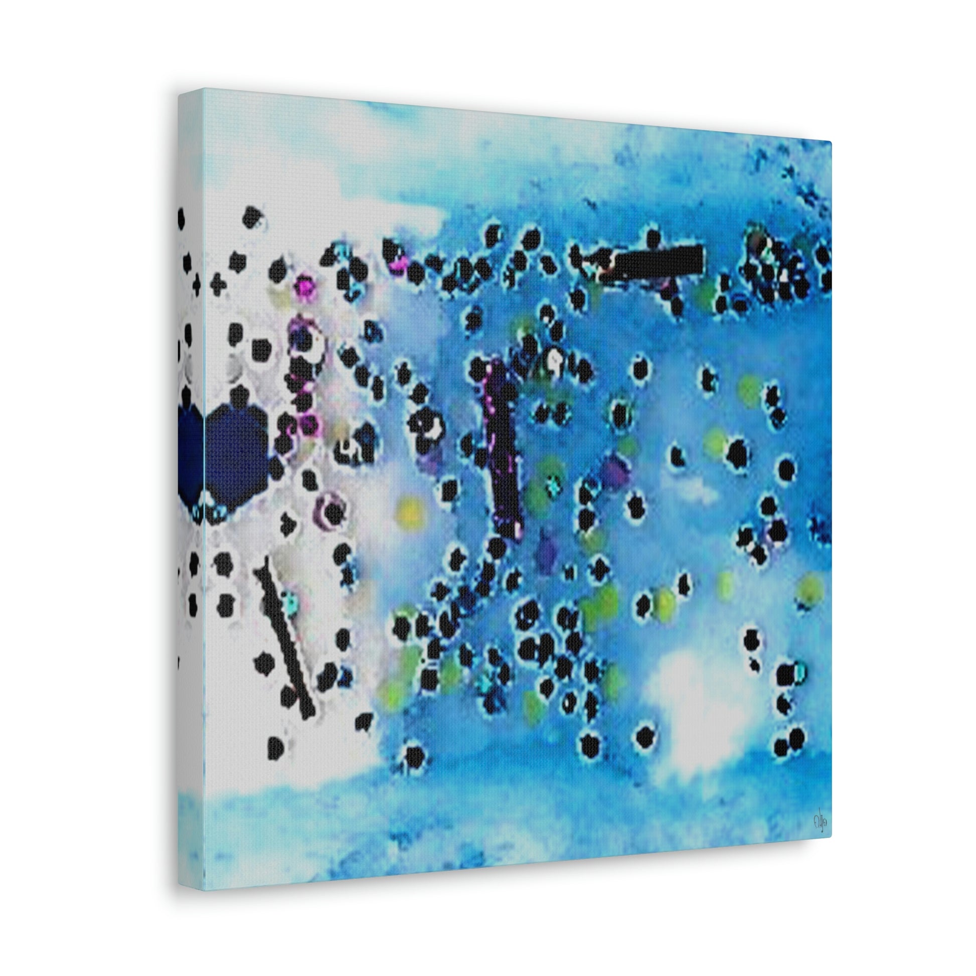 Fractal Blue 4 Canvas Print - Alja Design