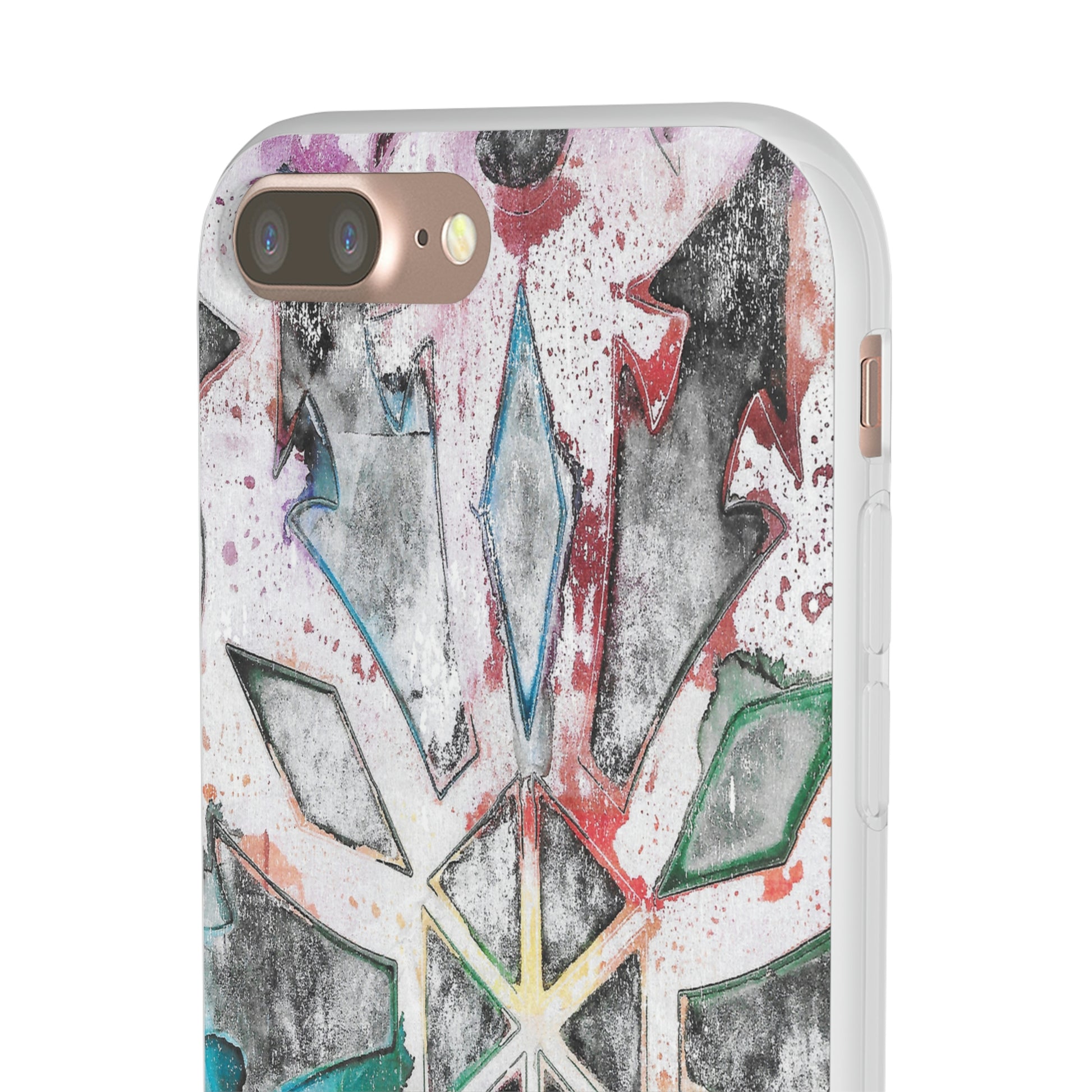 iPhone and Samsung Galaxy Flexi Phone Case Green Ice - Alja Design