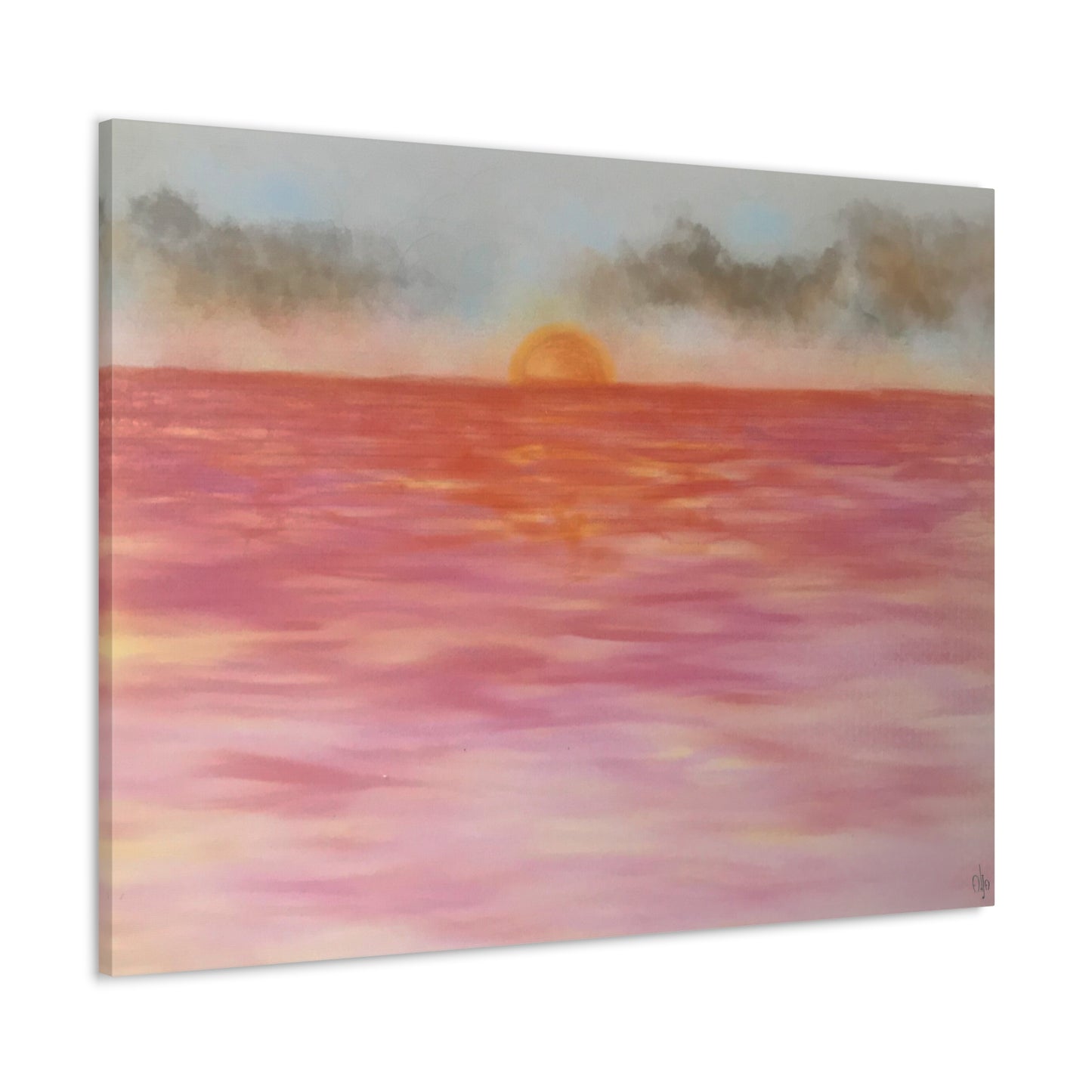 Red Sunset Canvas Print - Alja Design