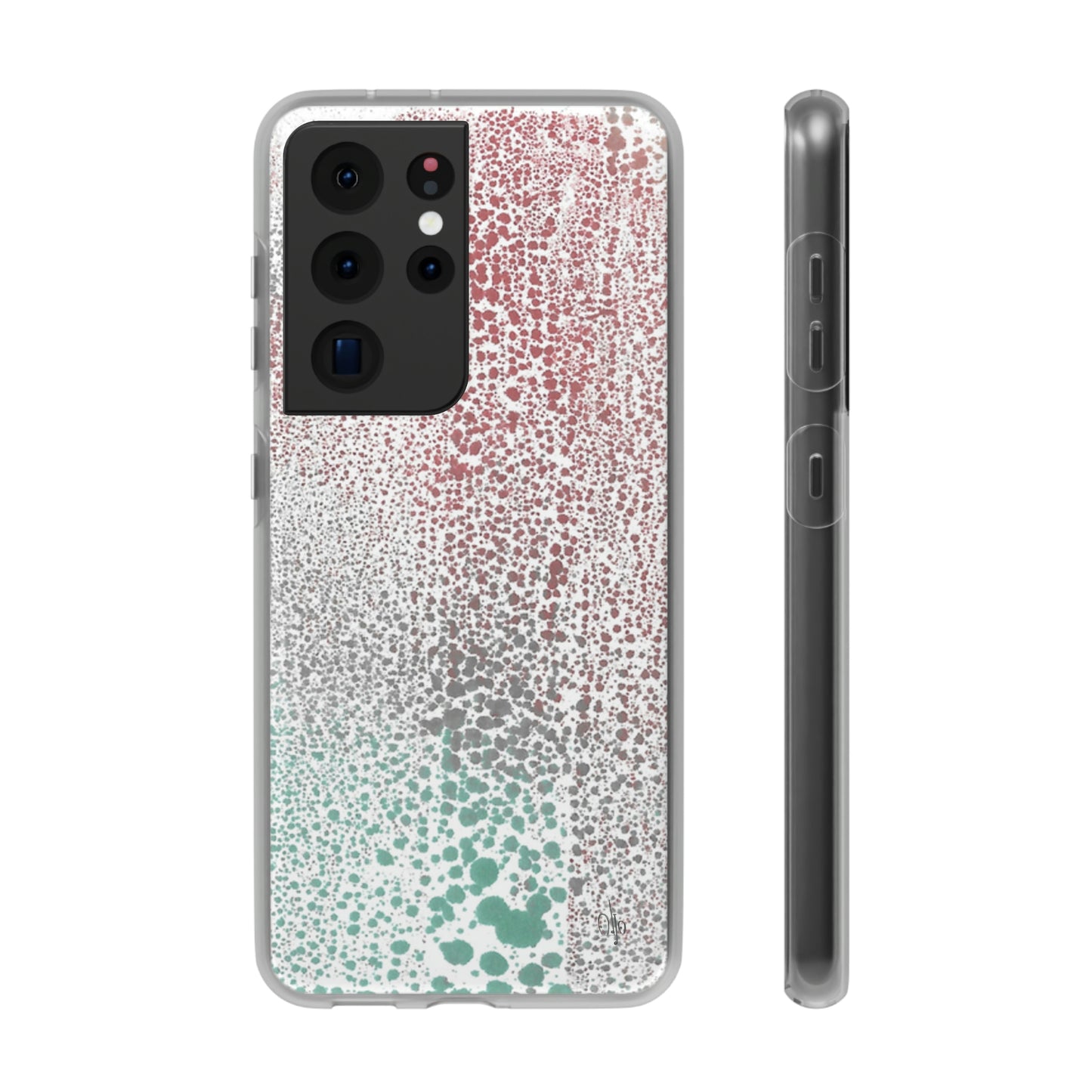 iPhone and Samsung Galaxy Flexi Phone Case Gradient Drip - Alja Design