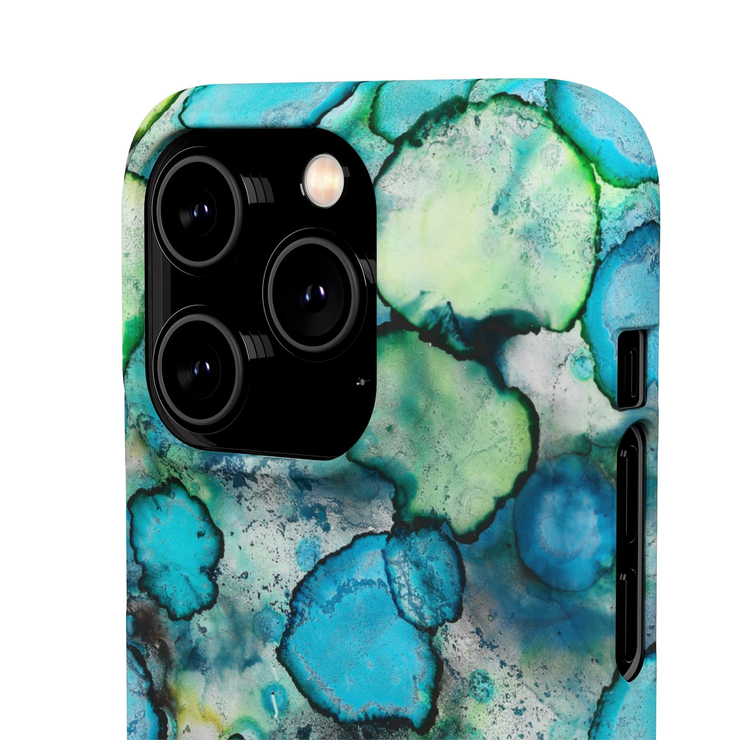 iPhone Samsung Galaxy Pixel5G Snap Case Phone Case Blue Bubbles