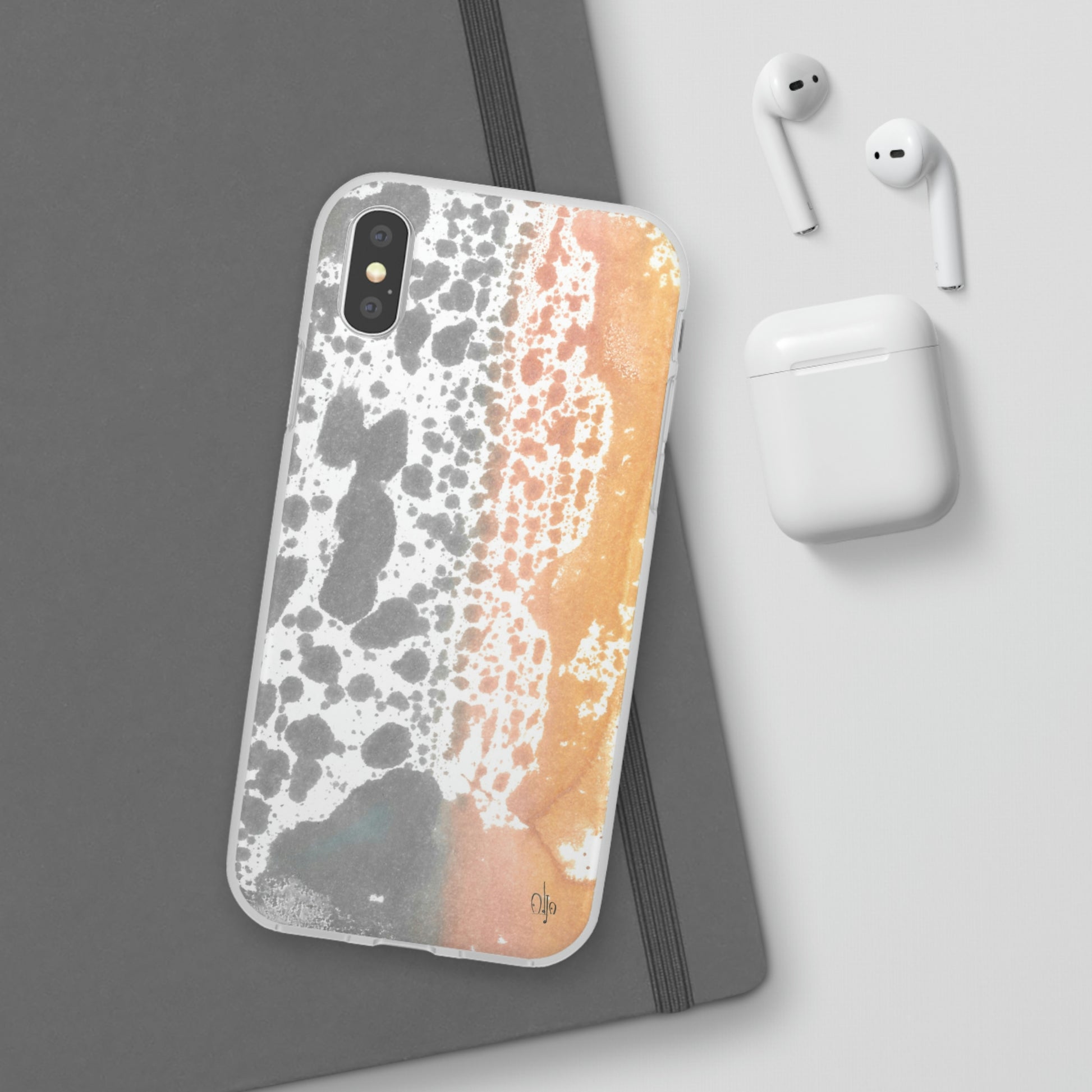 iPhone and Samsung Galaxy Flexi Phone Case Lava Waterfall - Alja Design