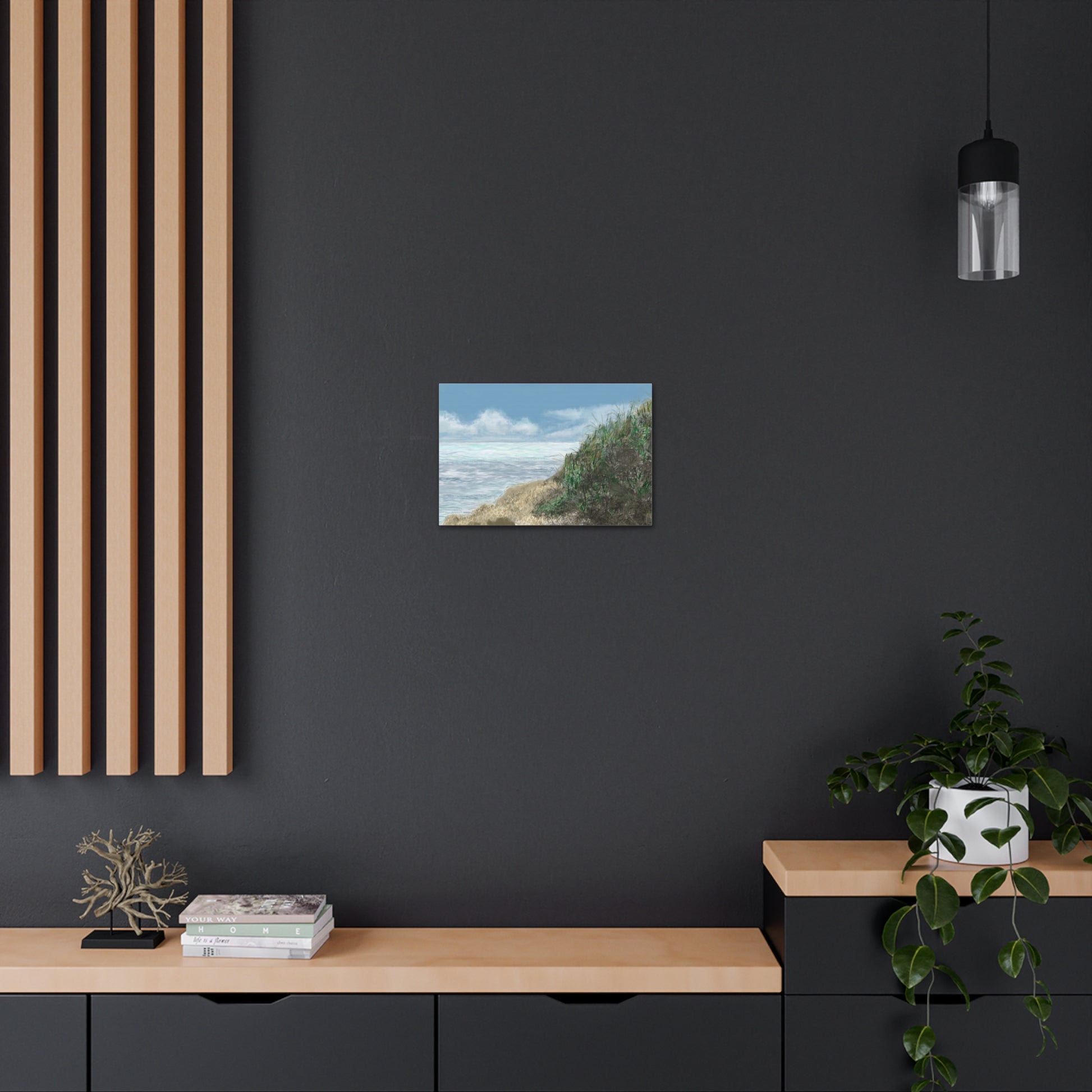 West Cliff Canvas Print - Alja Design