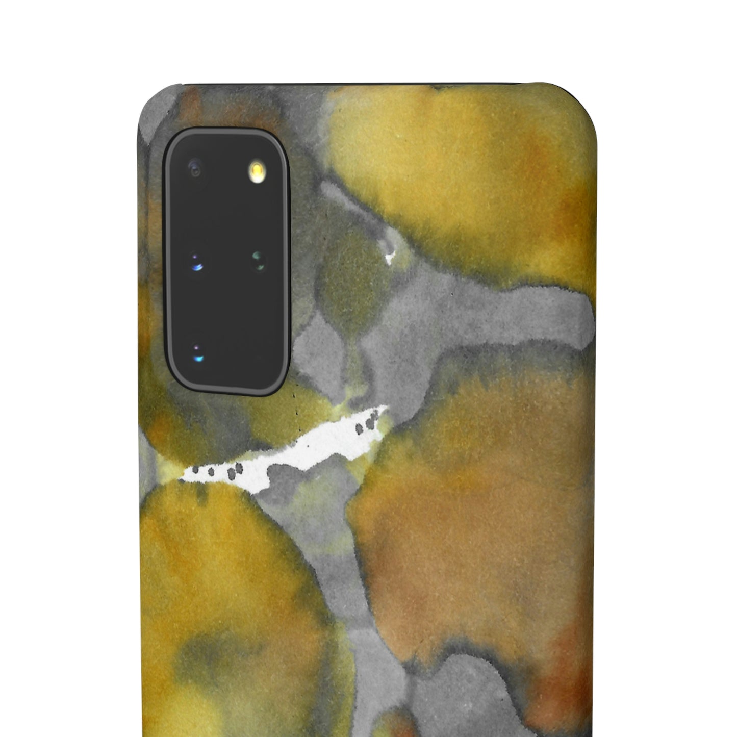 iPhone Samsung Galaxy Pixel5G Snap Case Phone Case Yellow Volcano