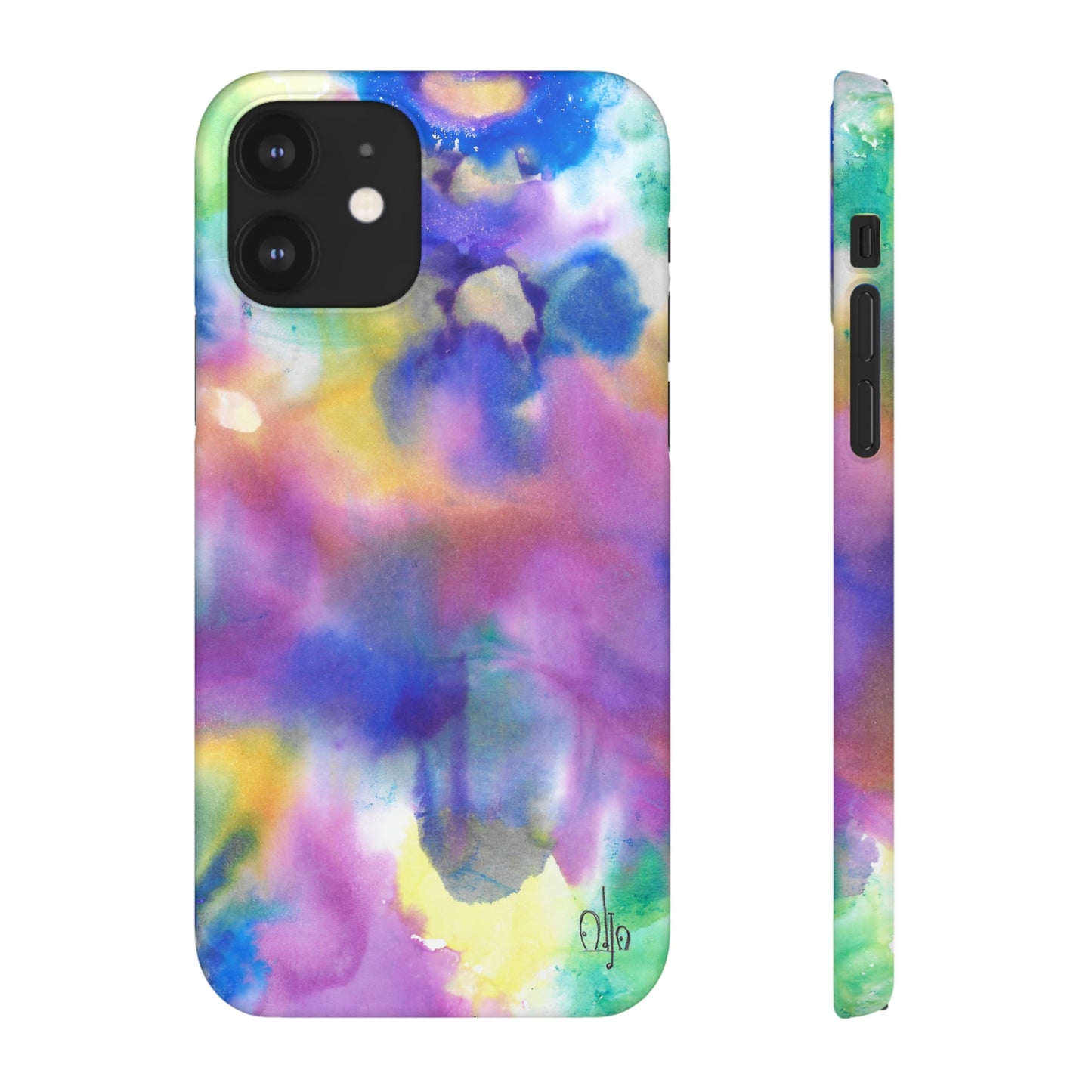 iPhone Samsung Galaxy Pixel5G Snap Case Phone Case Euphoric Colors