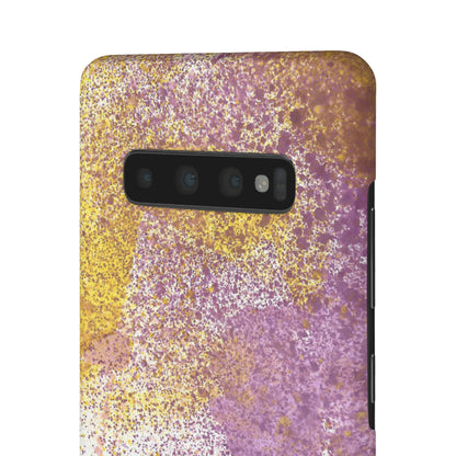 iPhone Samsung Galaxy Pixel5G Snap Case Phone Case Purple Blocks