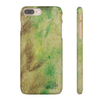 iPhone Samsung Galaxy Pixel5G Snap Case Phone Case Green Marble