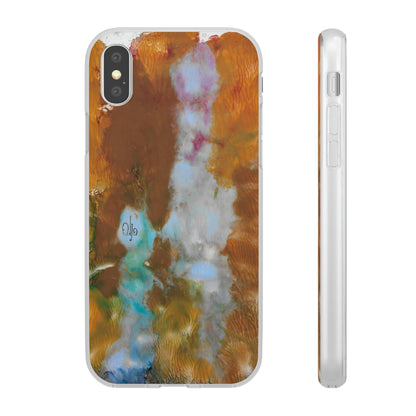 iPhone and Samsung Galaxy Flexi Phone Case Yellow Cascade - Alja Design