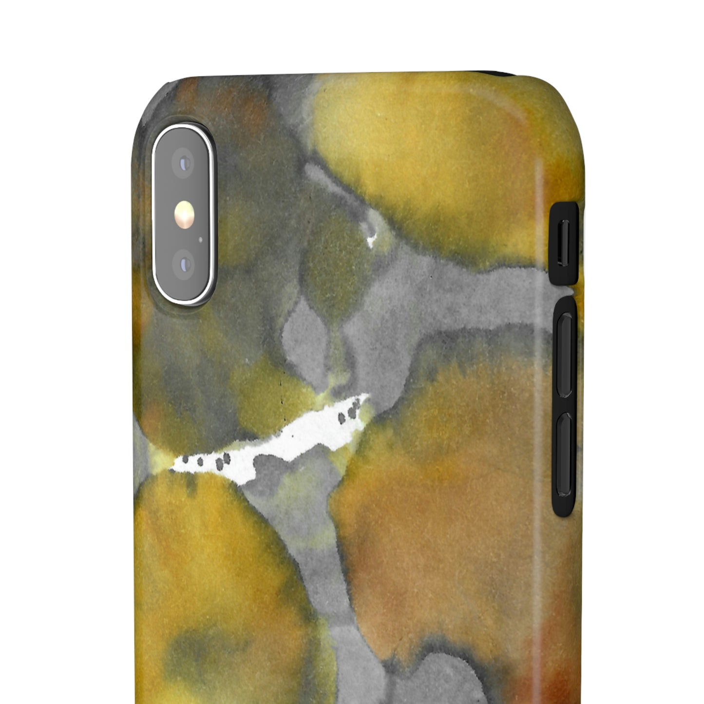 iPhone Samsung Galaxy Pixel5G Snap Case Phone Case Yellow Volcano